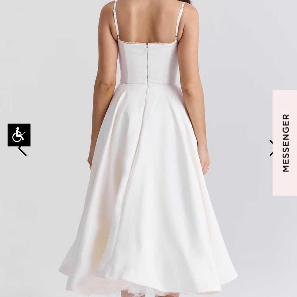 House of CB MADEMOISELLE WHITE TULLE MIDI DRESS - image 3