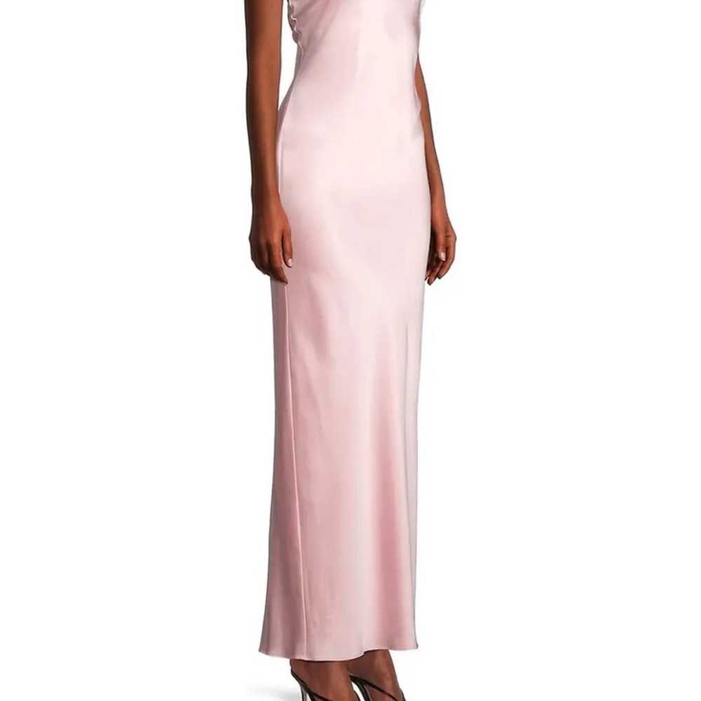 $645 Ramy Brook Tatiana High-Neck Satin Gown size… - image 3