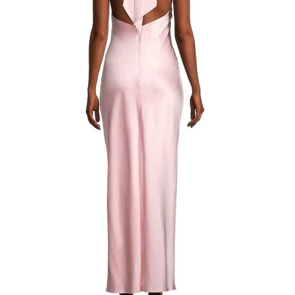 $645 Ramy Brook Tatiana High-Neck Satin Gown size… - image 5