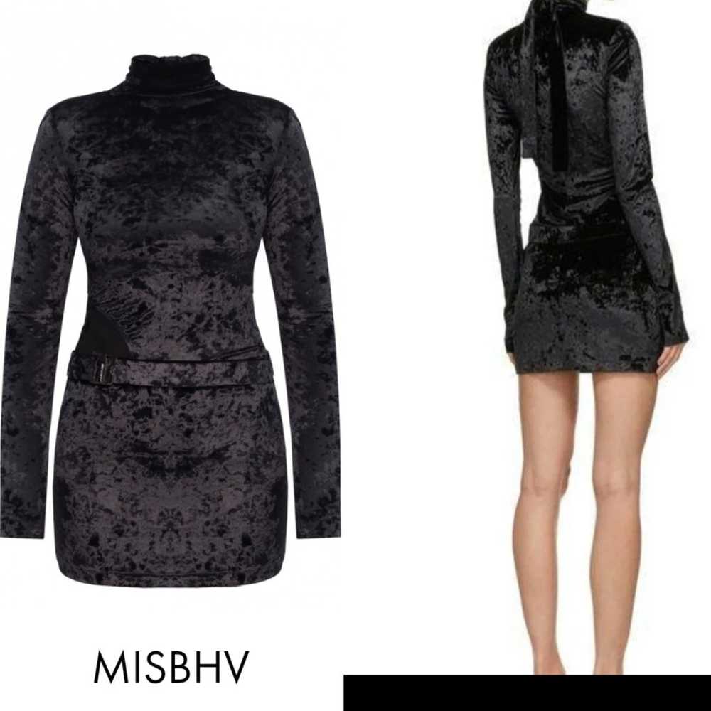 Msbhv cut out y2k velvet dress s - image 2