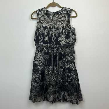 Marchesa Notte Silk Printed Mini Dress - image 1