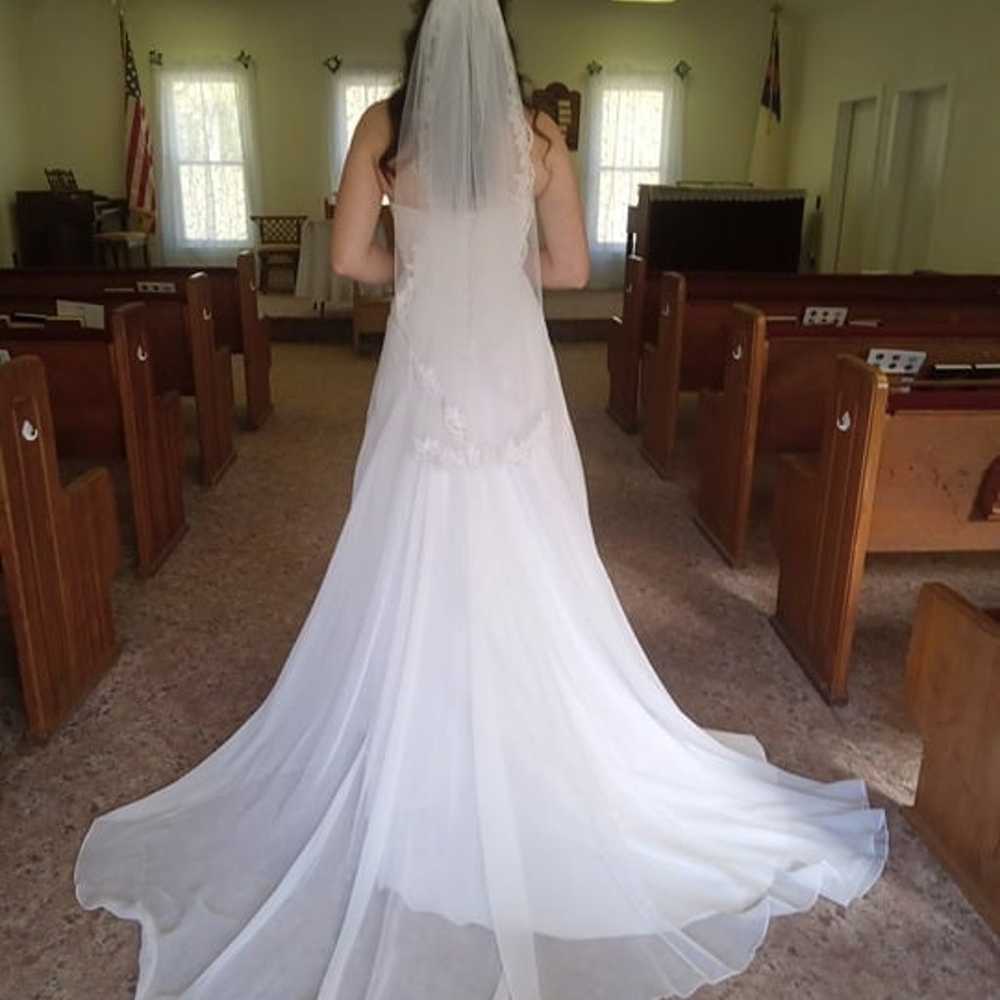 Personalized size 6 Davids Bridal wedding dress - image 1