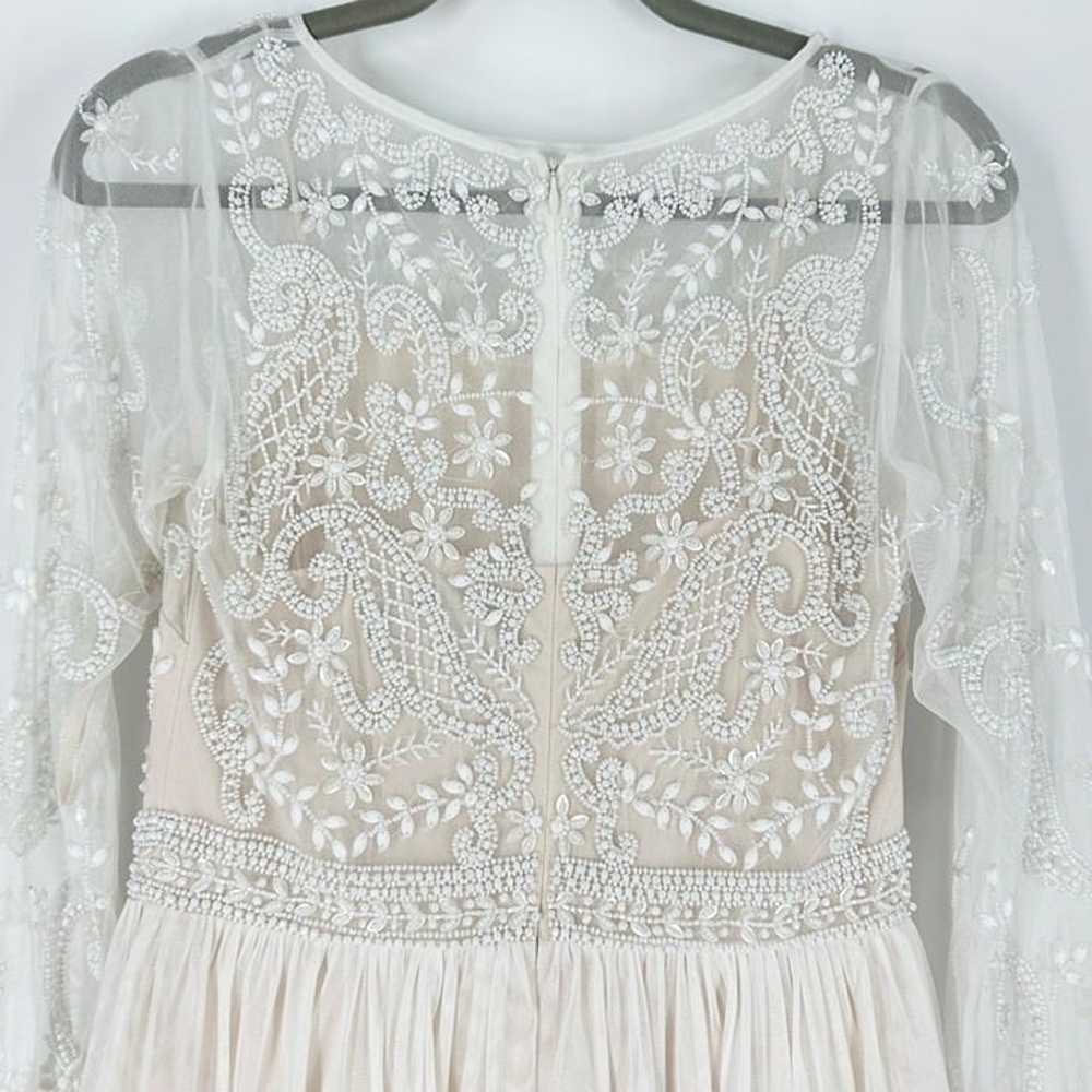 BHLDN Anthropologie Sinclair Beaded Long Sleeve W… - image 11