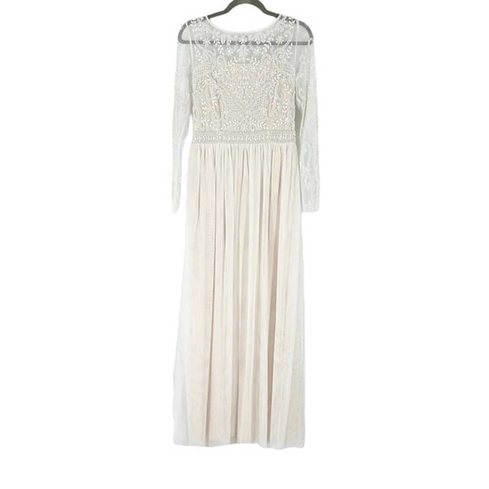 BHLDN Anthropologie Sinclair Beaded Long Sleeve W… - image 4