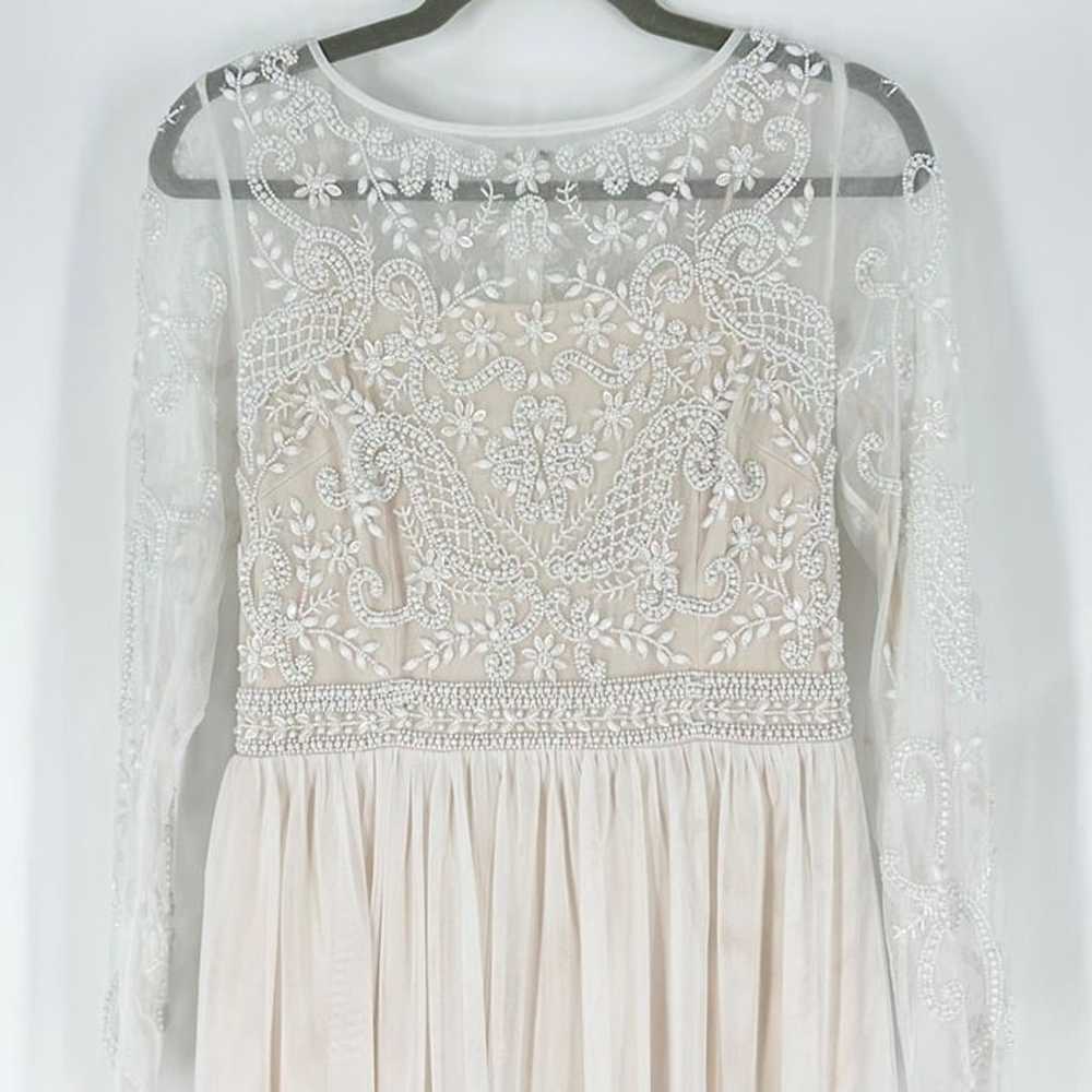 BHLDN Anthropologie Sinclair Beaded Long Sleeve W… - image 6