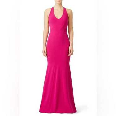 THEIA Fuchsia Smooth Mermaid Gown Size 4 US $795 - image 1