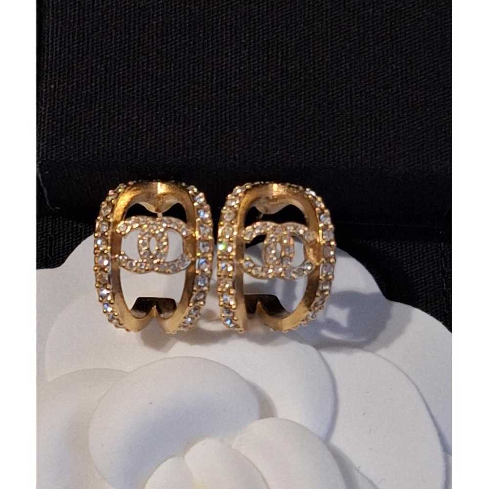 Chanel Cc crystal earrings - image 11