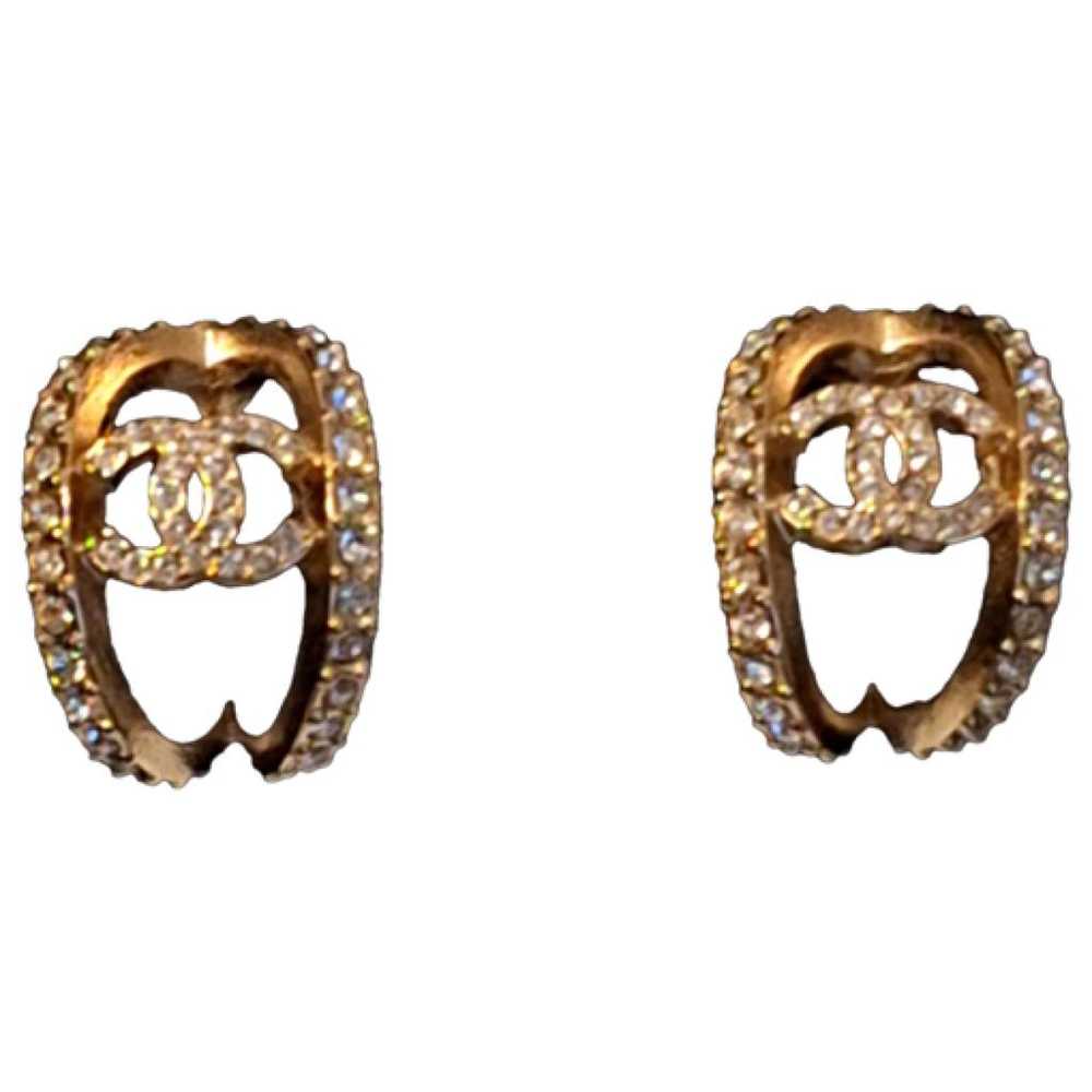 Chanel Cc crystal earrings - image 1