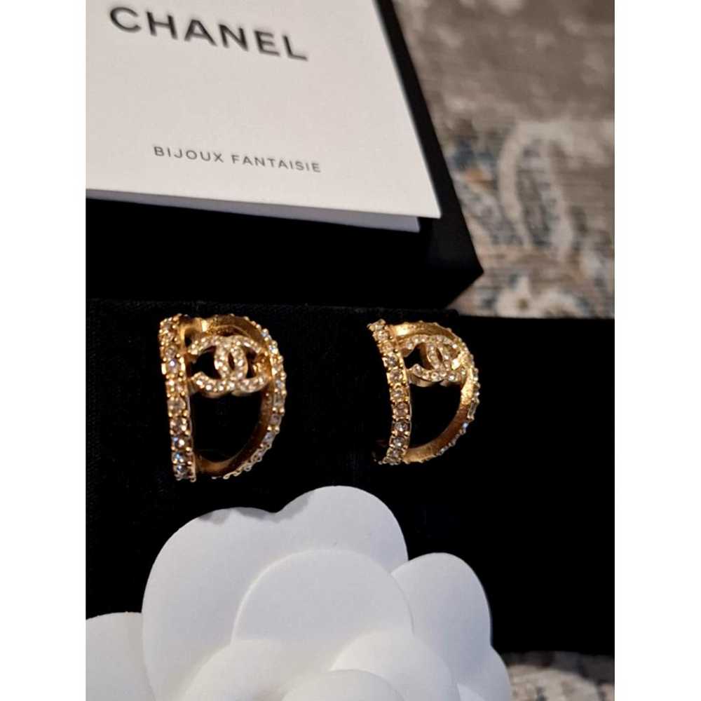 Chanel Cc crystal earrings - image 3