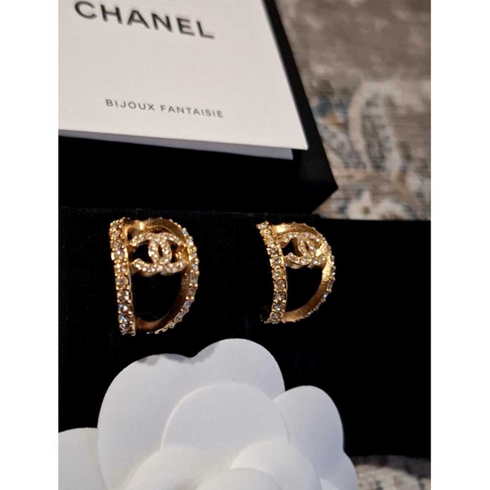 Chanel Cc crystal earrings - image 5