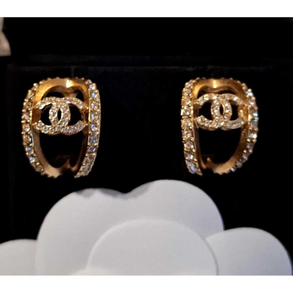 Chanel Cc crystal earrings - image 6