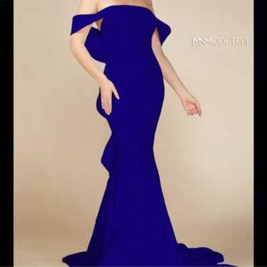 Royal blue evening gown - image 1