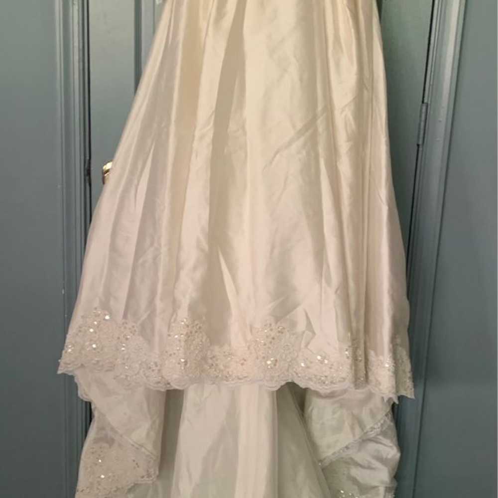 Alfred Angelo 100%Silk Wedding Dress - image 11