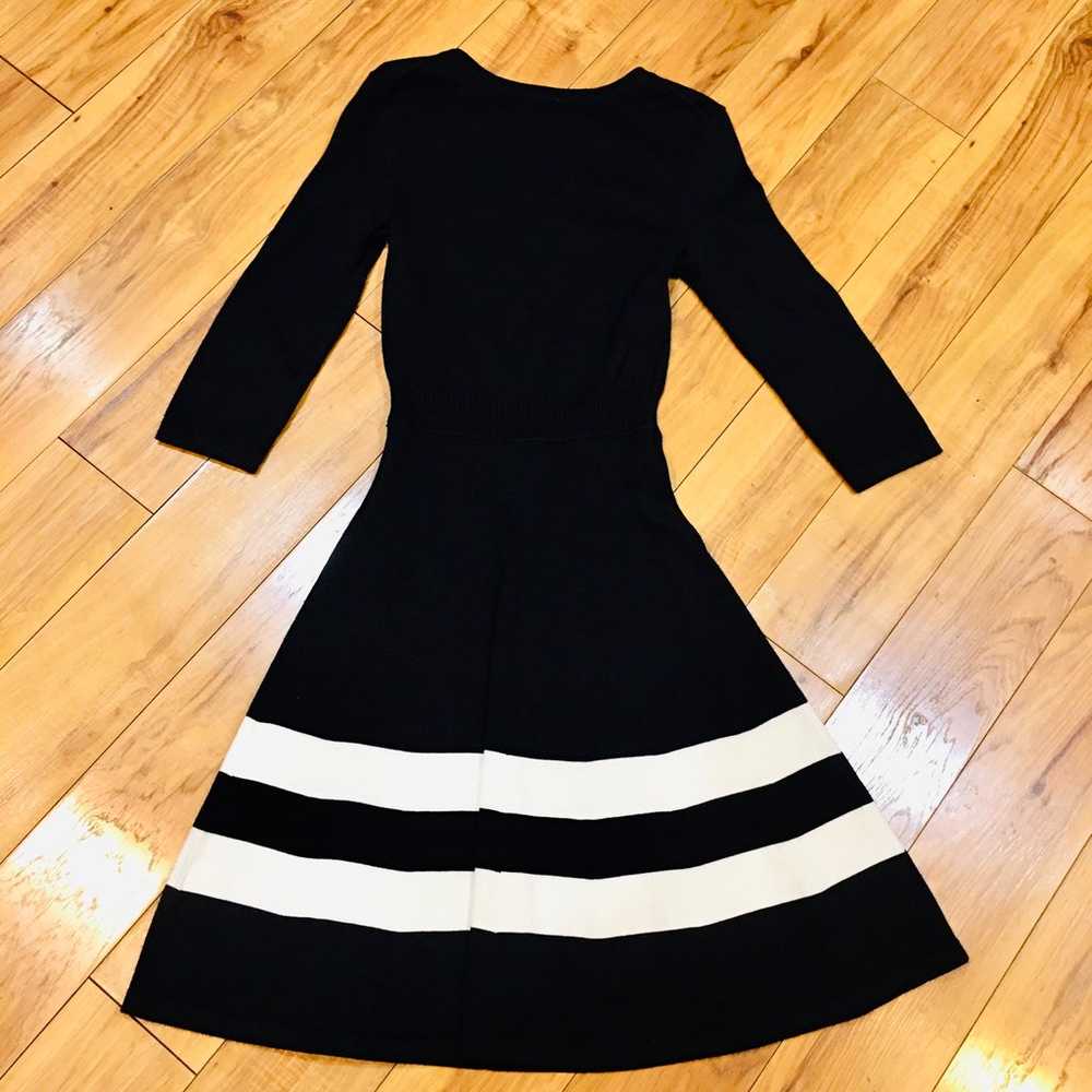 HOBBS London luxury black white sweater dress win… - image 5