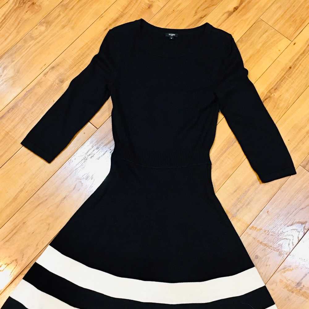 HOBBS London luxury black white sweater dress win… - image 6