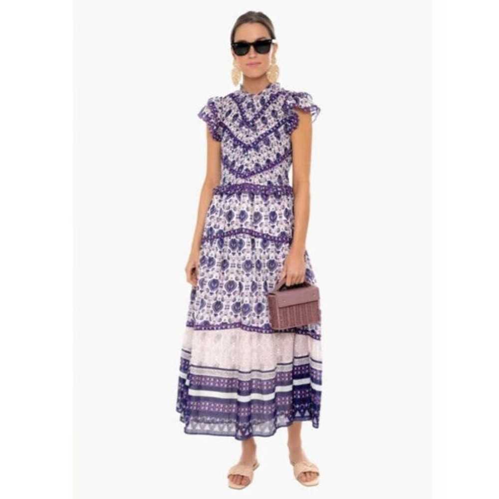 Sea New York Violet Brigitte Border MIDI Dress - image 4