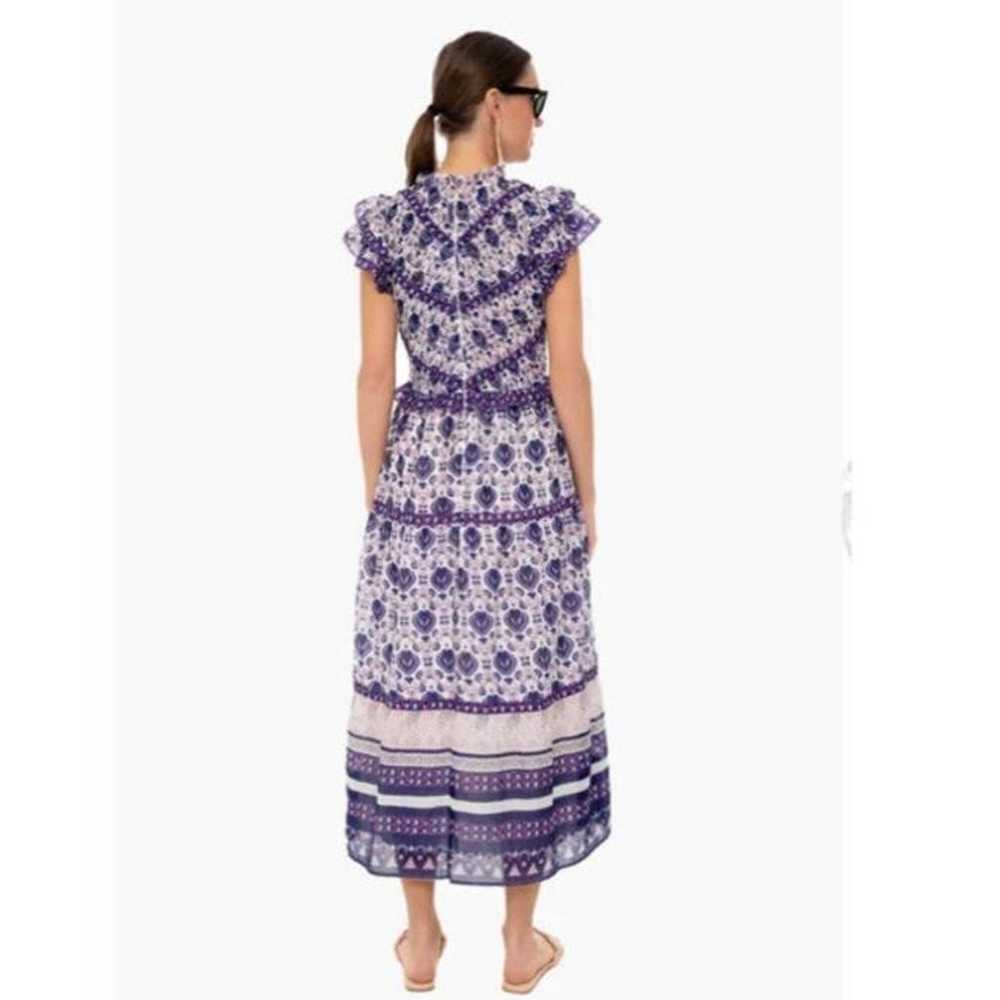 Sea New York Violet Brigitte Border MIDI Dress - image 6