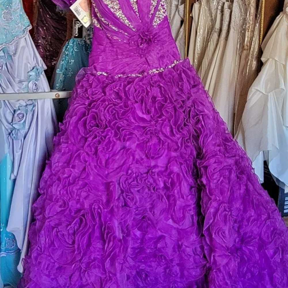 Purple Quinceañera Dress / Prom Dress / Ball Gown - image 3