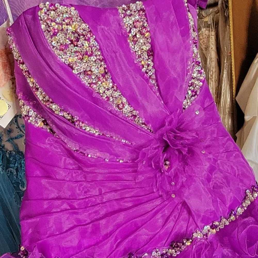 Purple Quinceañera Dress / Prom Dress / Ball Gown - image 4