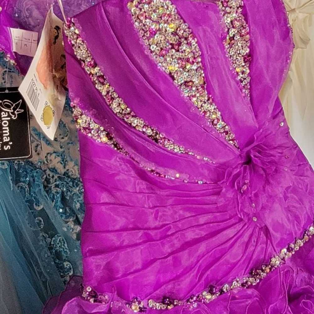 Purple Quinceañera Dress / Prom Dress / Ball Gown - image 7