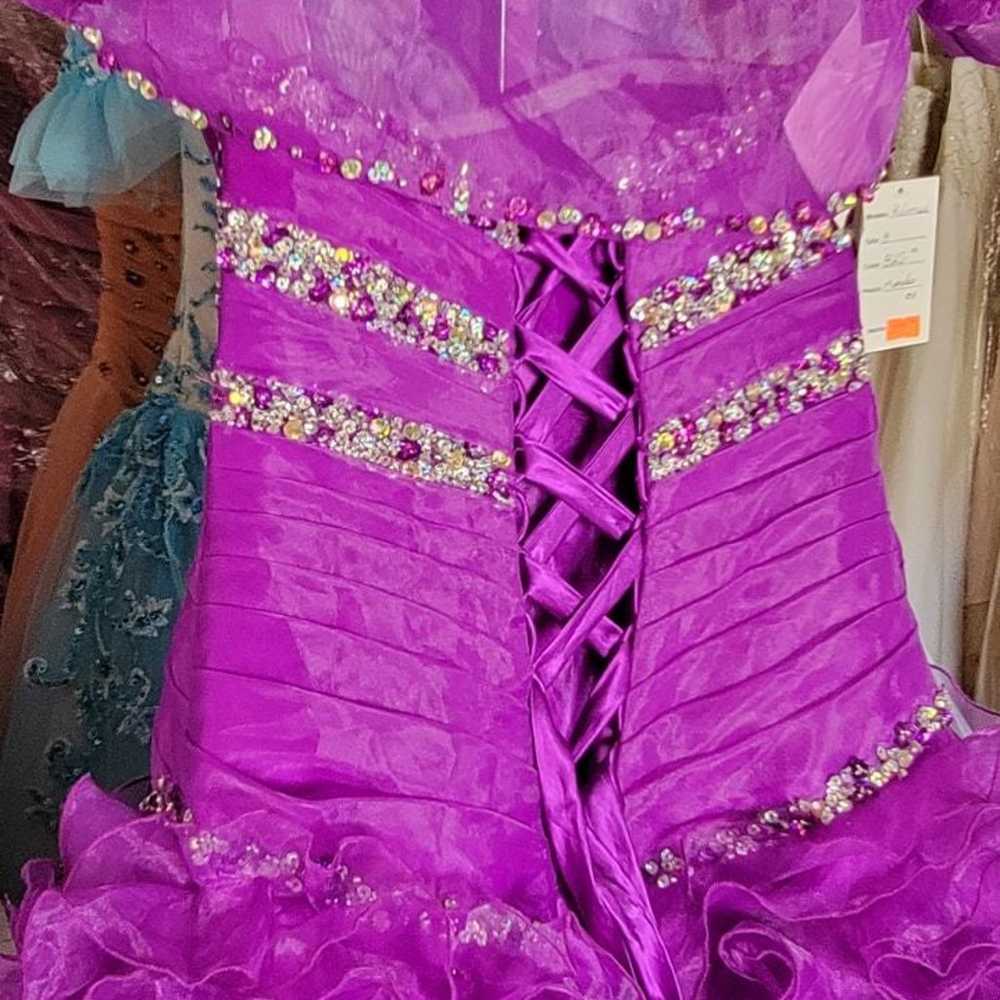 Purple Quinceañera Dress / Prom Dress / Ball Gown - image 9