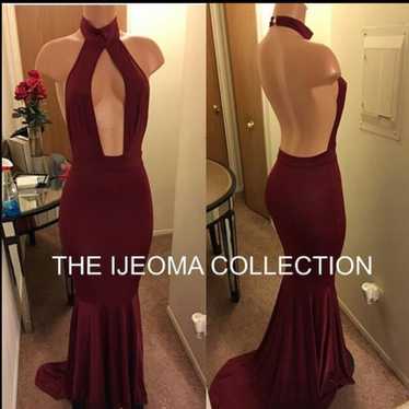 Burgundy Prom Dress - image 1