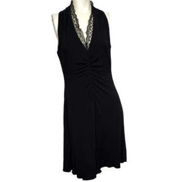 AKRIS Black Label Viscose Knee Length Dress Size 8