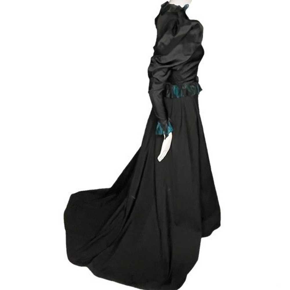 Vintage Victorian 2 pc dress top & skirt witchy /… - image 12