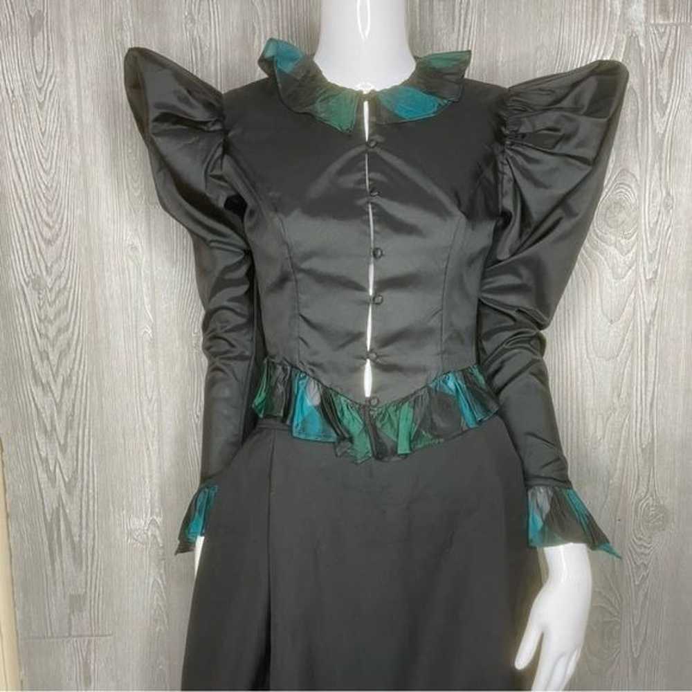 Vintage Victorian 2 pc dress top & skirt witchy /… - image 2