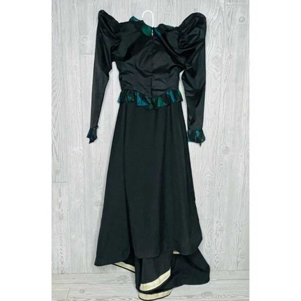 Vintage Victorian 2 pc dress top & skirt witchy /… - image 9