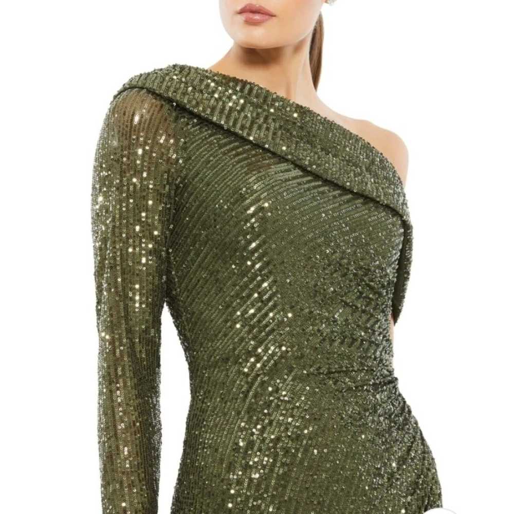 IEENA for Mac Duggal Sequined Drop Shoulder Faux … - image 3