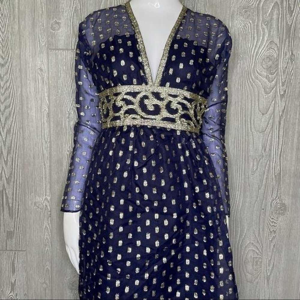 Vintage romantica by victor costs blue dress roma… - image 3