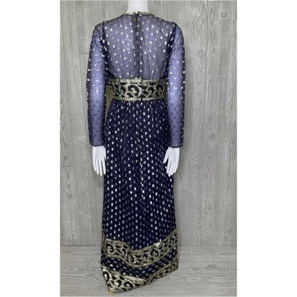 Vintage romantica by victor costs blue dress roma… - image 7