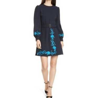 Ted Baker blue bell embroidered cocktail dress - image 1