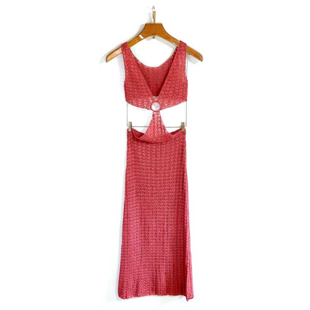 Cult Gaia Knit Crochet Maxi Cut-Out Tyra Dress - image 6