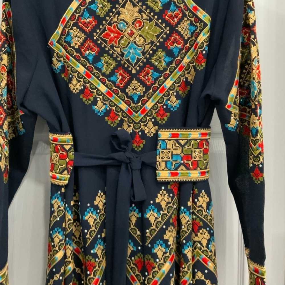 Beautiful 2 piece floral Embroidered long kaftan - image 8