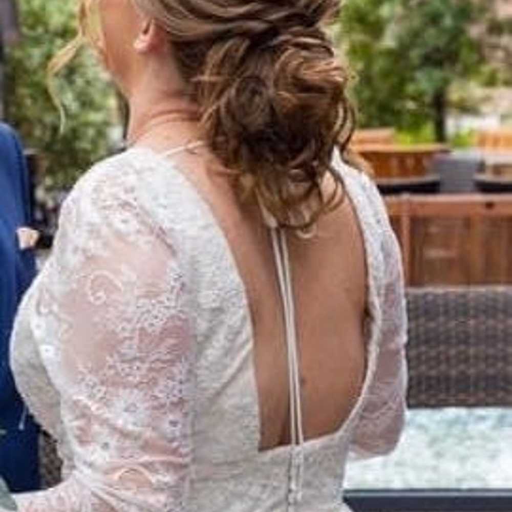 long sleeve wedding dress - image 2