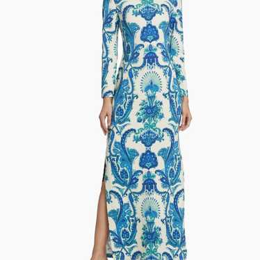 Cara Cara Aria Open-back Maxi Dress in Peacock Bl… - image 1