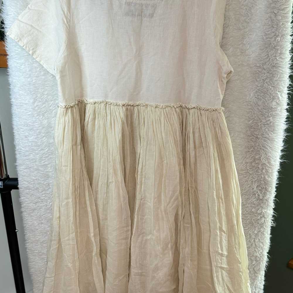 NWOT Les ours Bohemian Cotton/linen dress - image 2