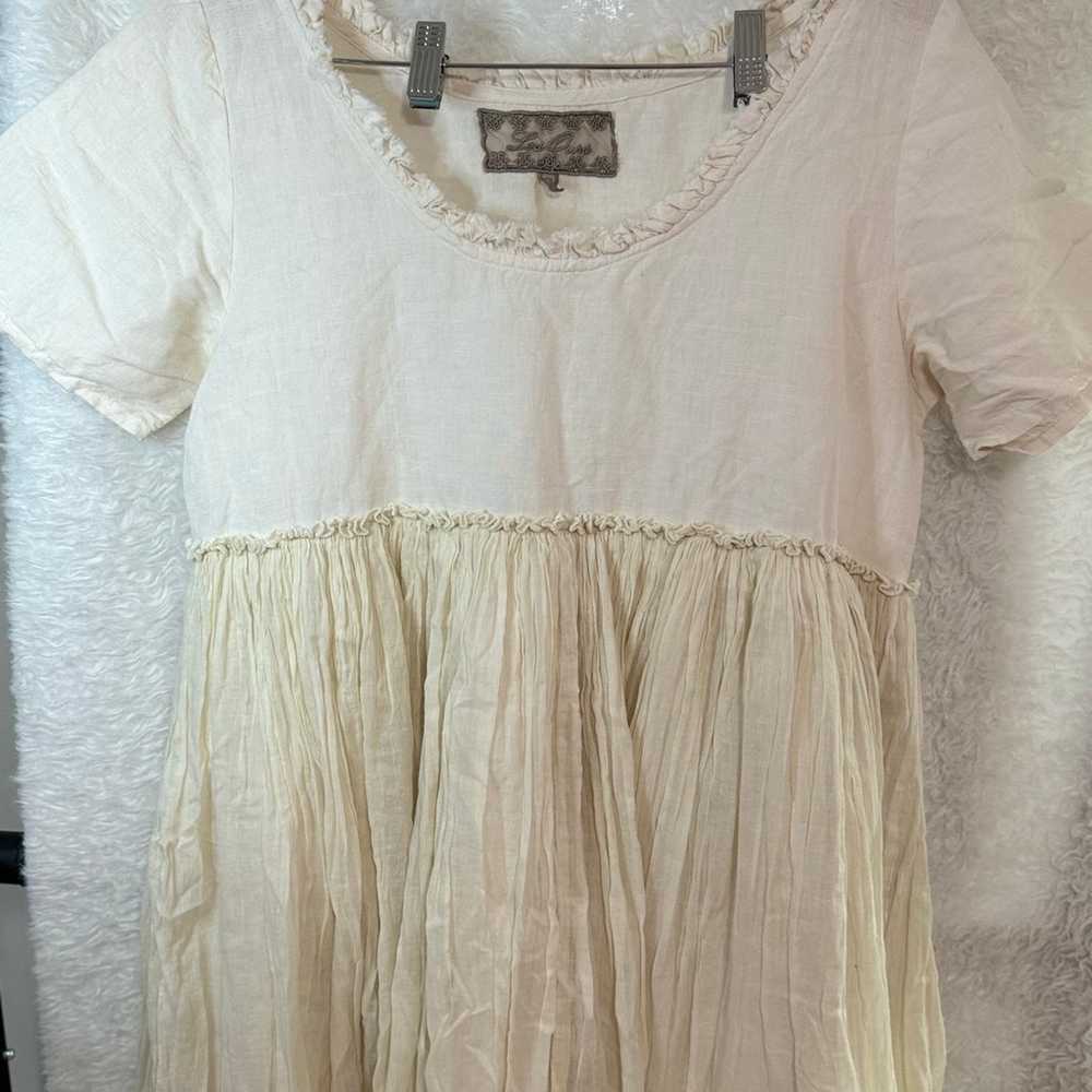 NWOT Les ours Bohemian Cotton/linen dress - image 3