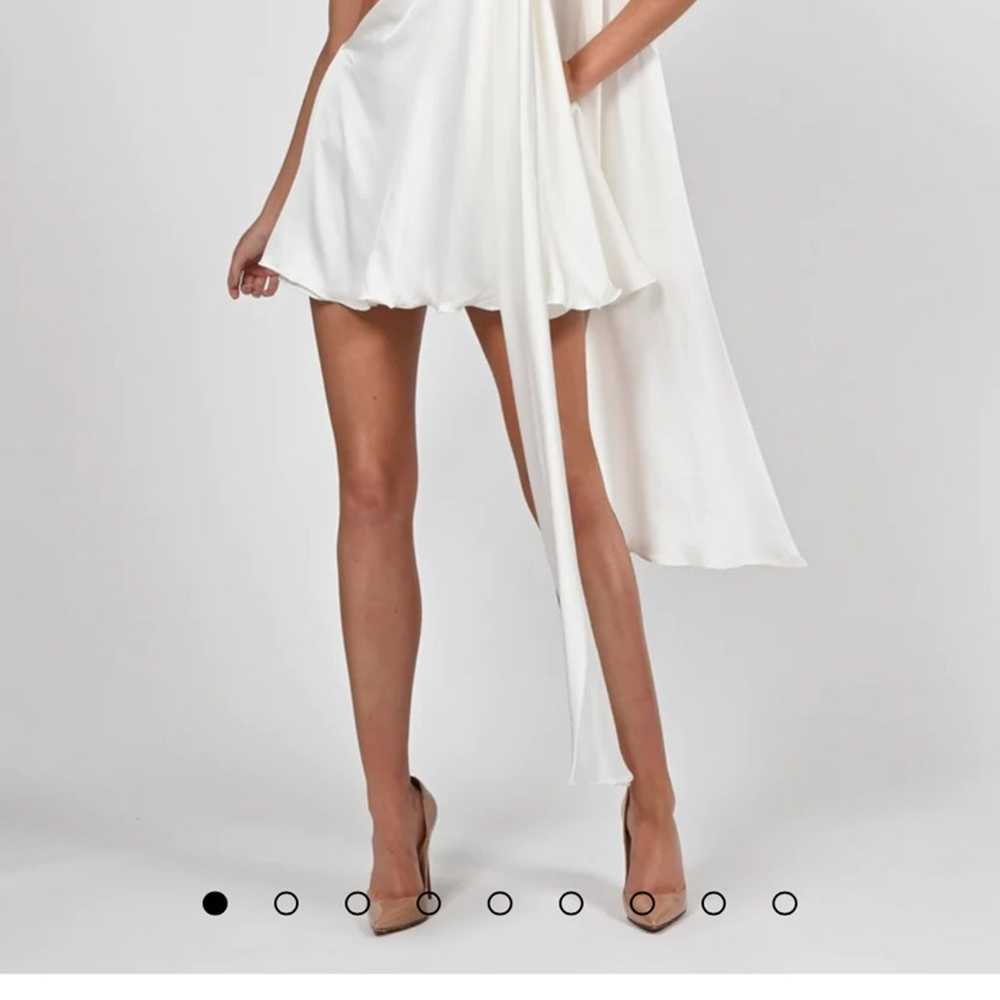 White satin mini dress - image 1