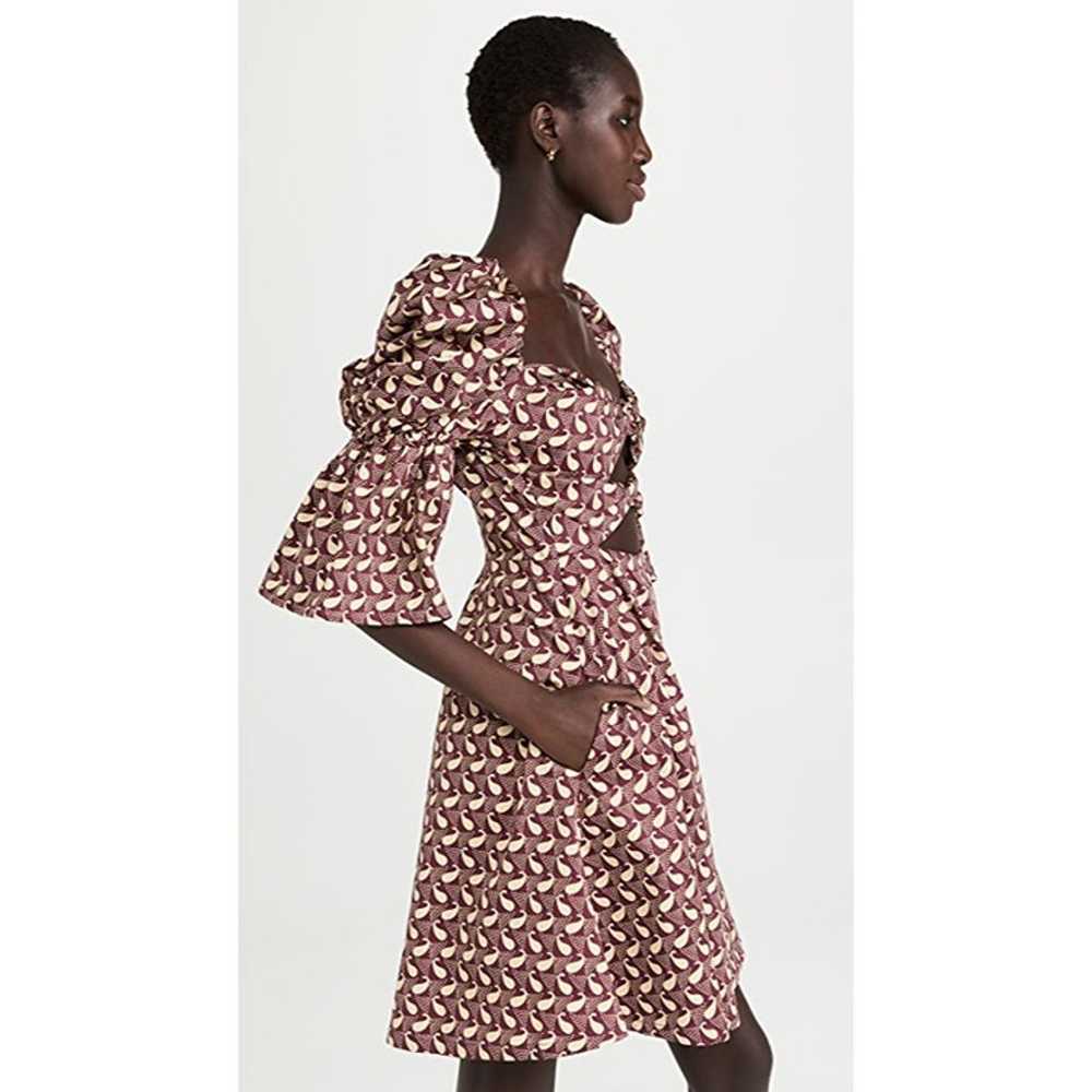 NWOT Autumn Adeigbo Jovie cut out burgundy Dress … - image 6