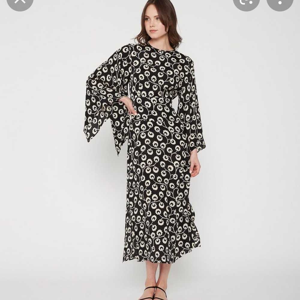 Rixo Stevie Wishing Floral Kimono Bell Sleeve Max… - image 1