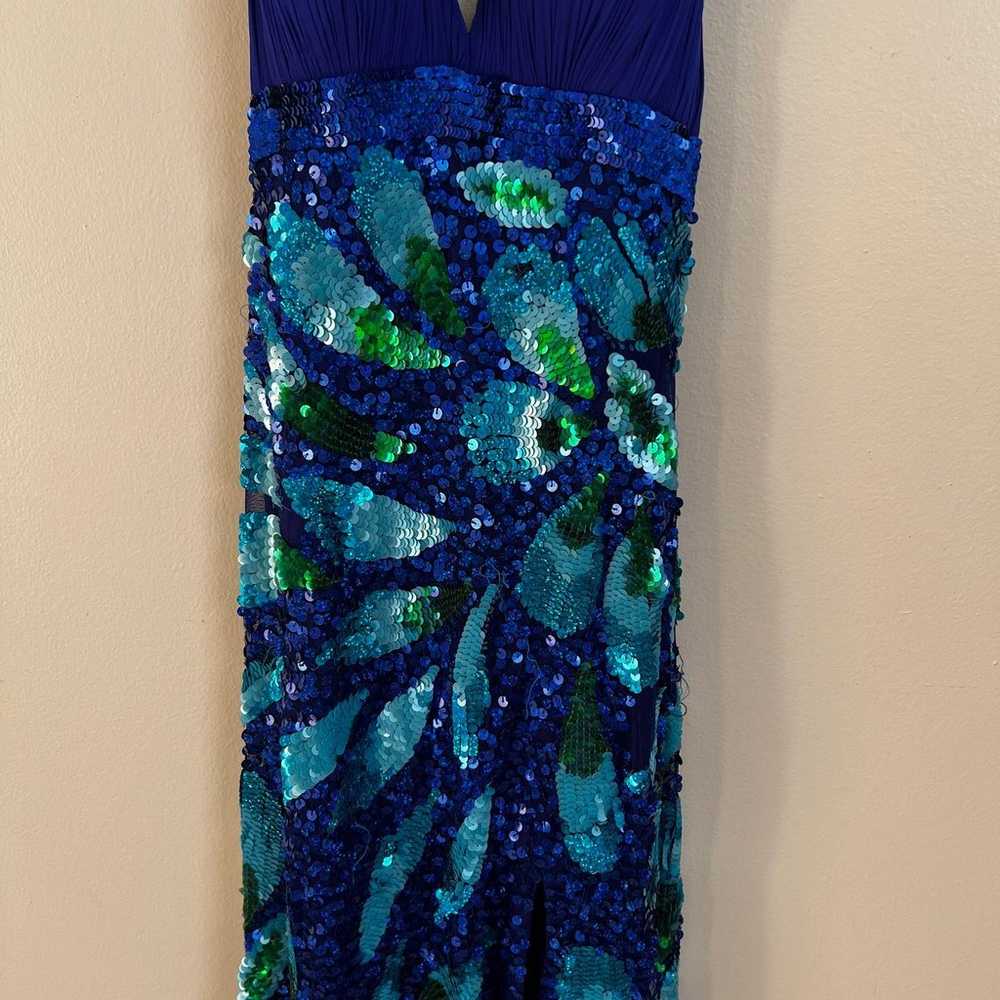 PRIMAVERA COUTURE sequin halter dress with floral… - image 3