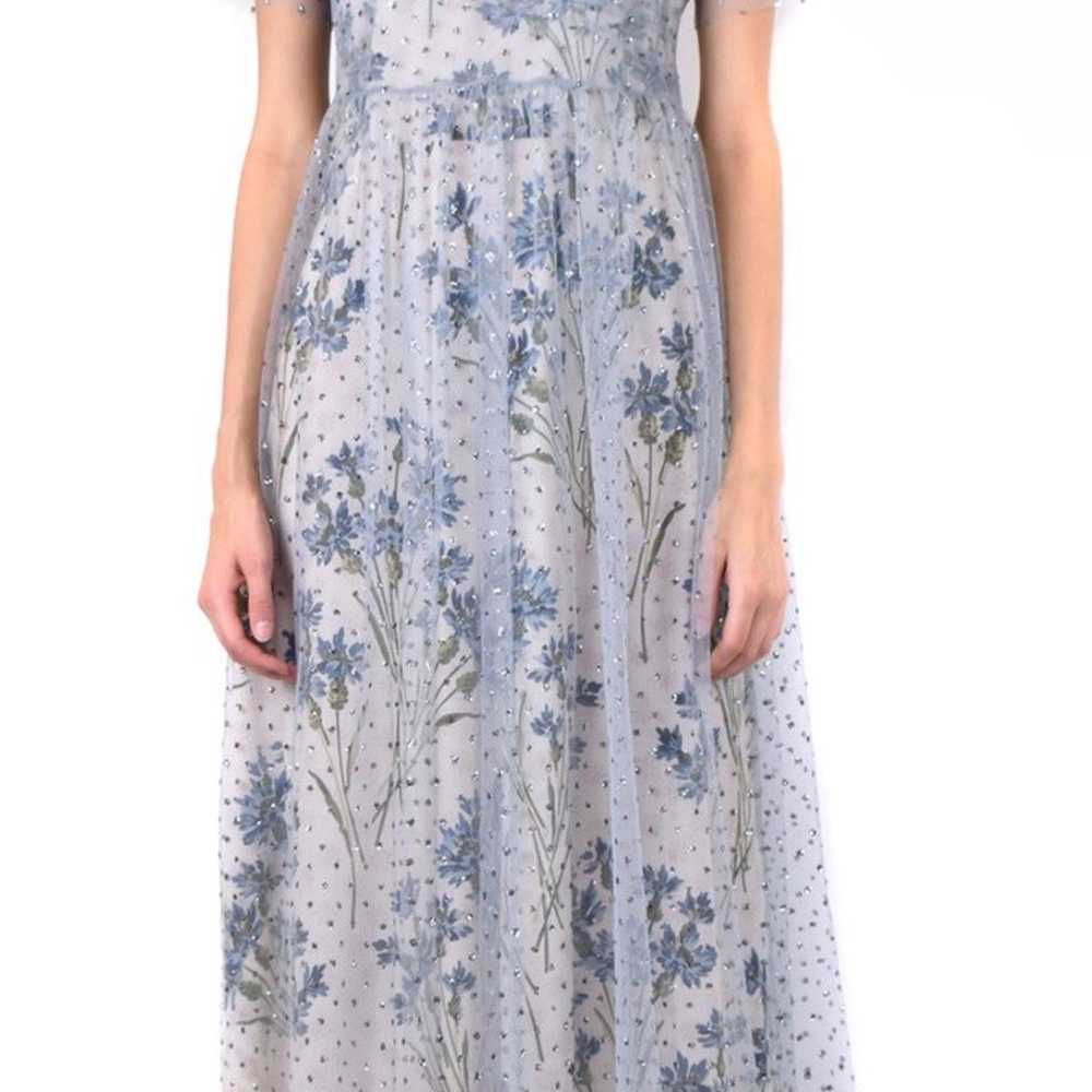 RED Valentino glitter polka dot floral dress - image 2