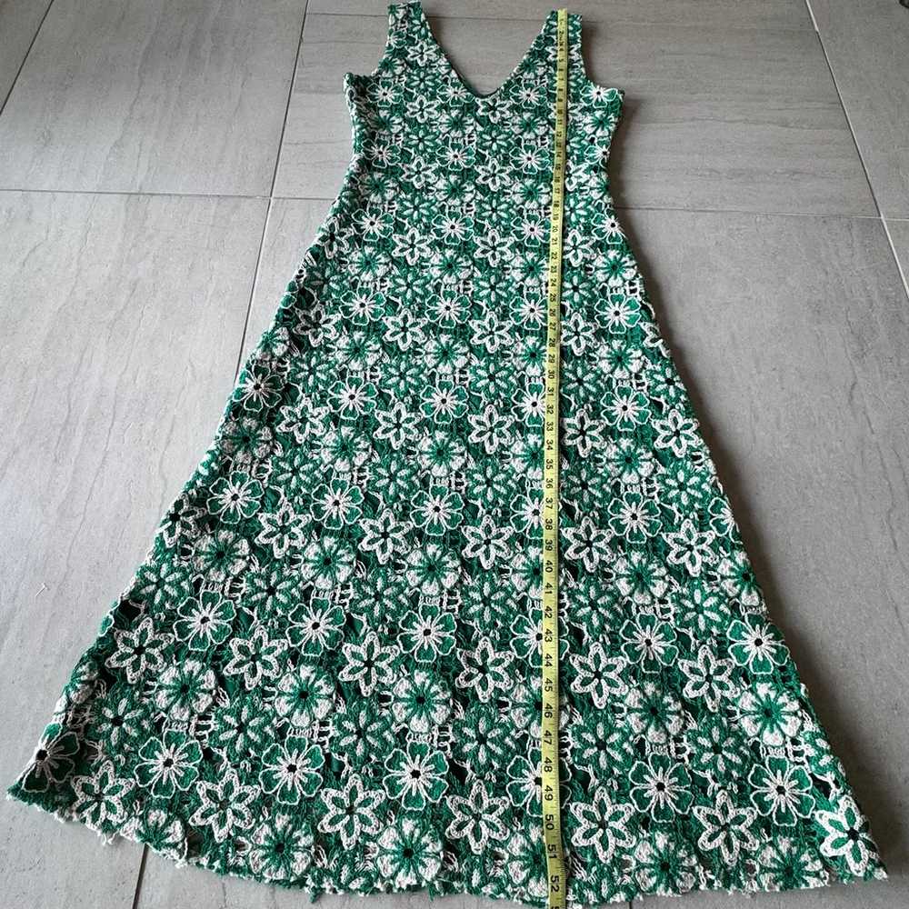 Stella Pardo Paris Hand-crocheted Dress Floral Gr… - image 10