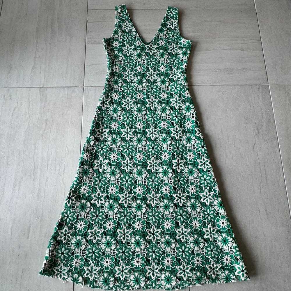 Stella Pardo Paris Hand-crocheted Dress Floral Gr… - image 9