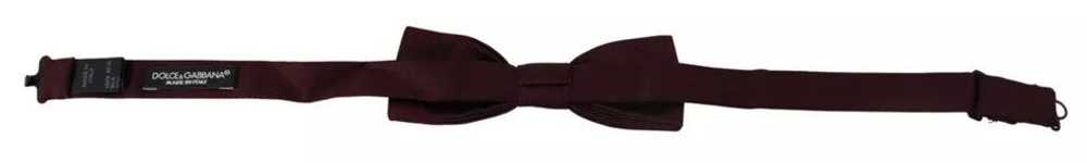 Dolce & Gabbana Bordeaux Silk Adjustable Neck Men… - image 2