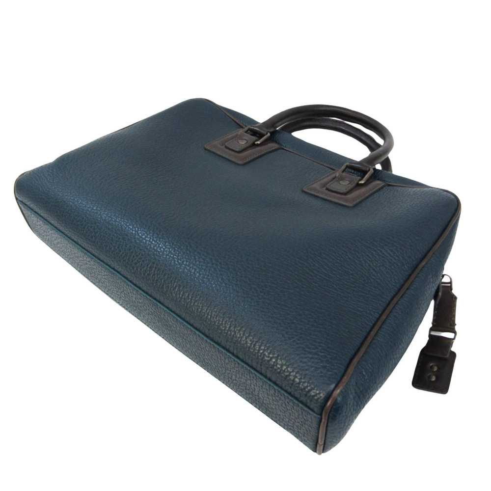 Dolce & Gabbana Navy Leather Briefcase Bag (Pre-O… - image 2