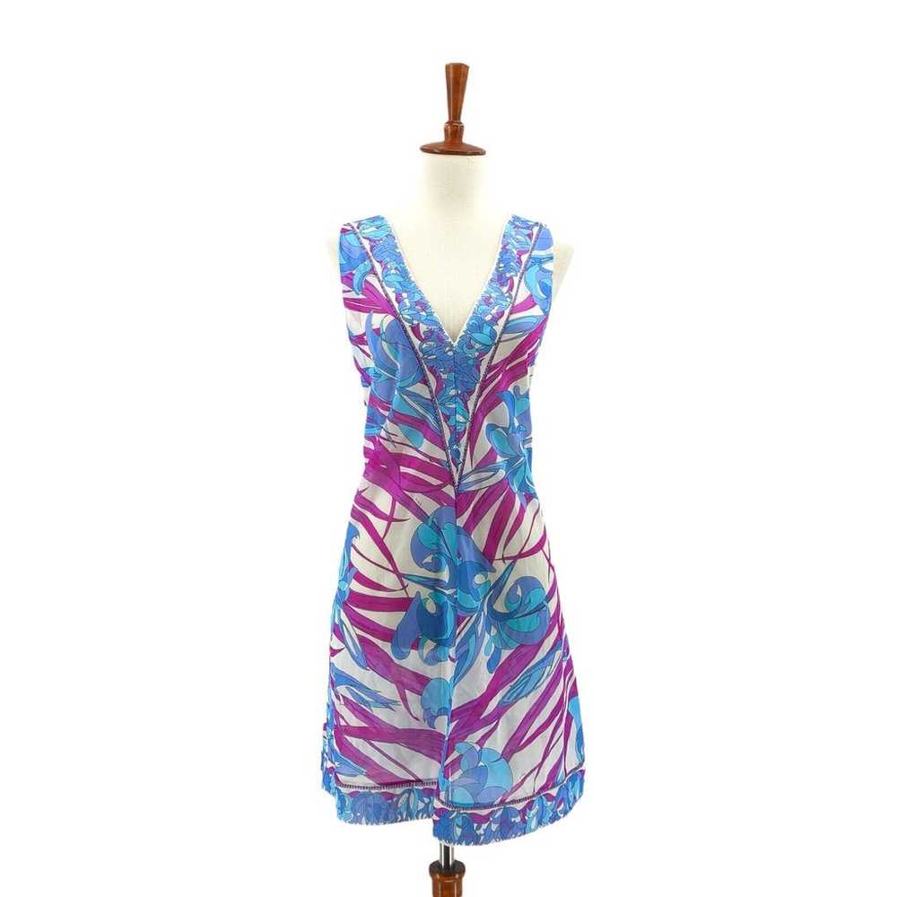 Emilio Pucci Formfit Rogers Women M Slip Dress Bl… - image 12